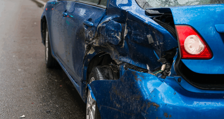 Hit and Run Accident Damage