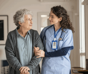 Nursing Home Nurse with Resident